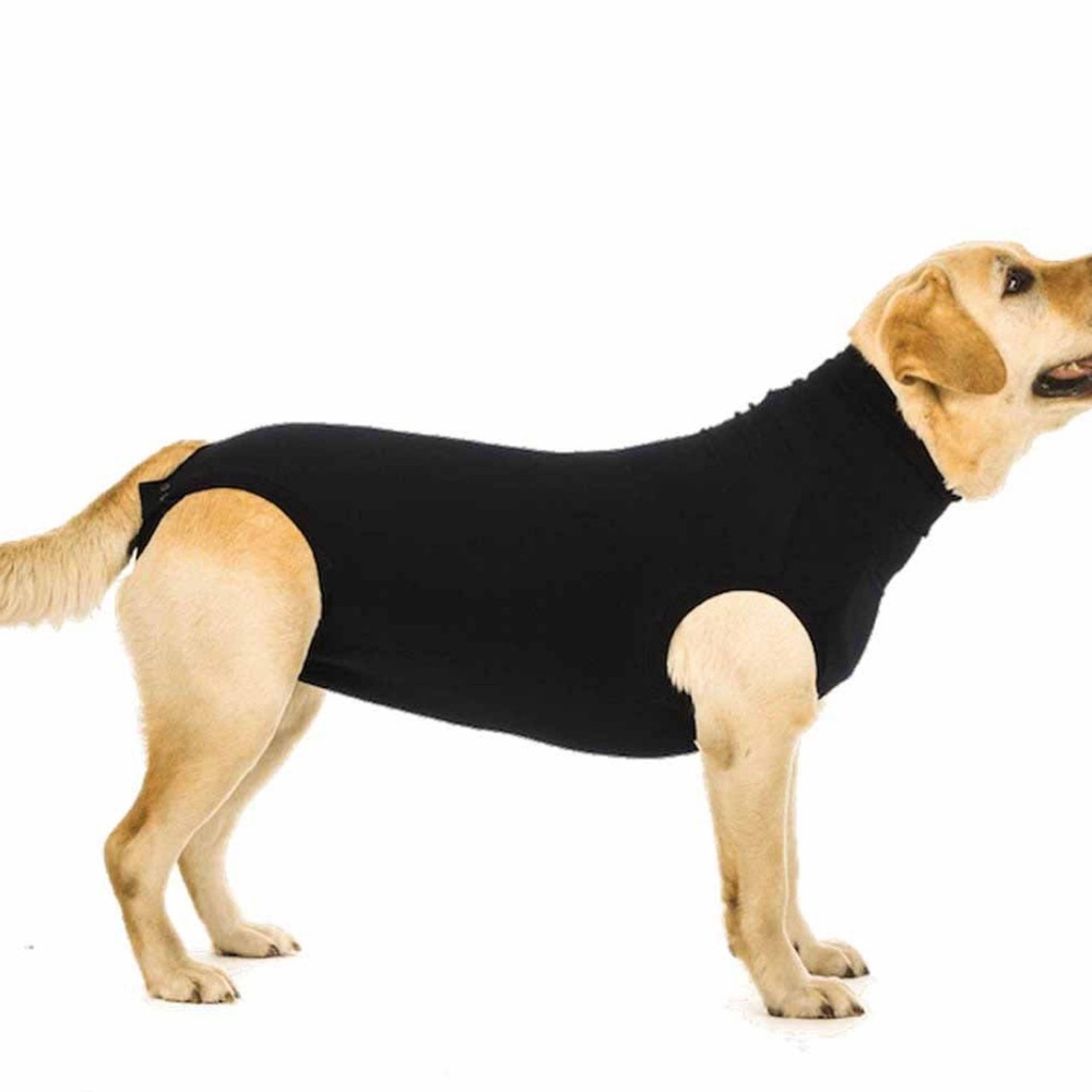 Suitical Recovery Suit for Dogs Size D-M. Black.
